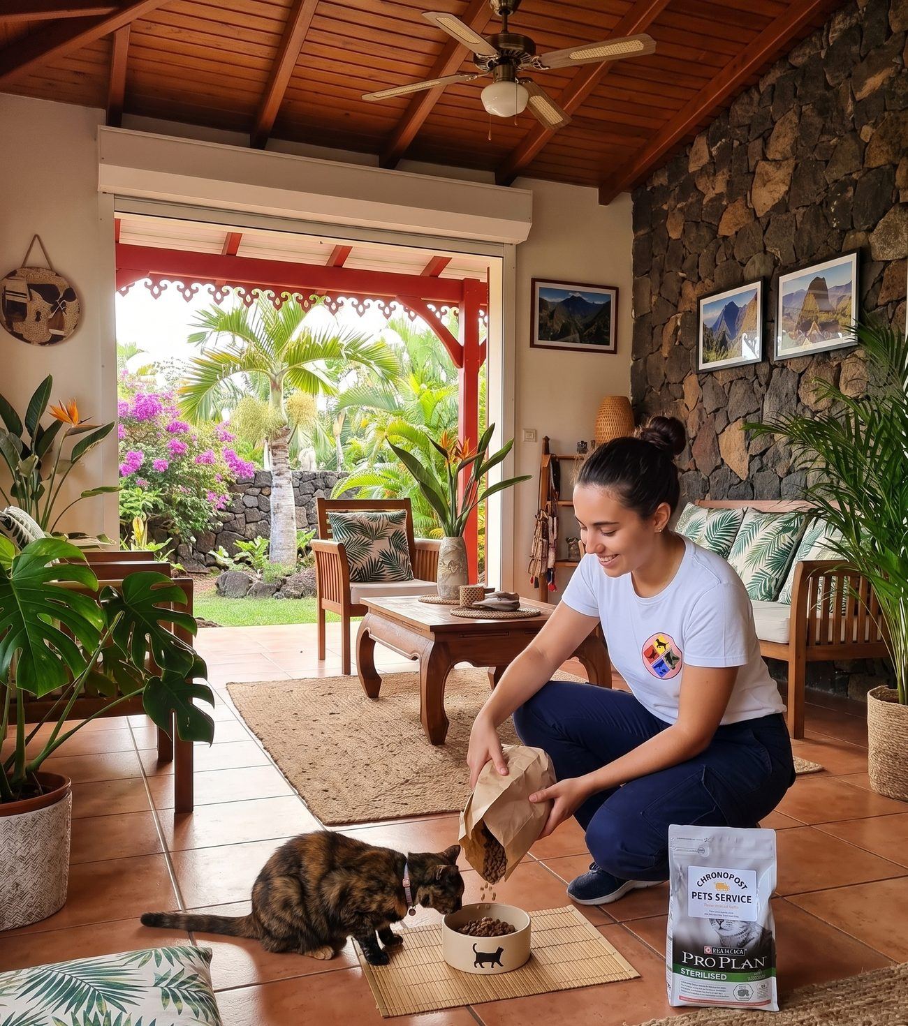Livraison de croquettes pour chat par Pets Service 974 à La Réunion